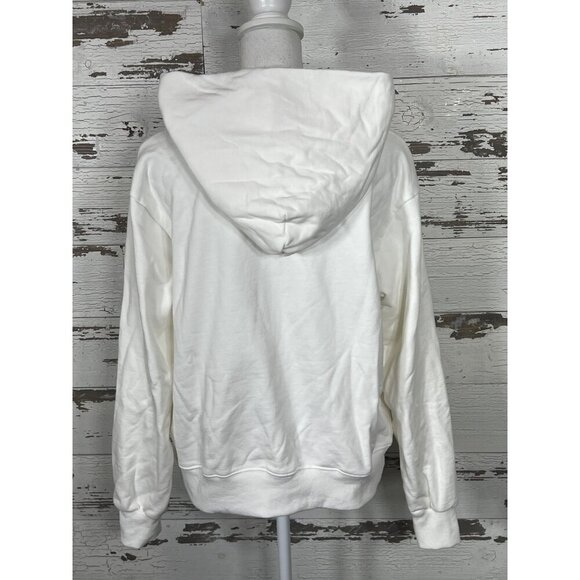 PARKE OFFICIAL Pullover Hoodie White Sz S/M NWOT - Picture 3 of 4